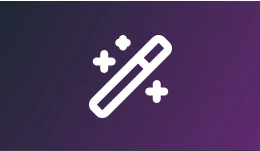 Piktogramm eines funkelnden Zauberstabes